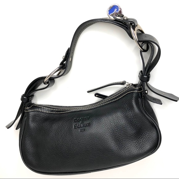 Dooney & Burke all weather leather black purse EUC - Picture 2 of 16